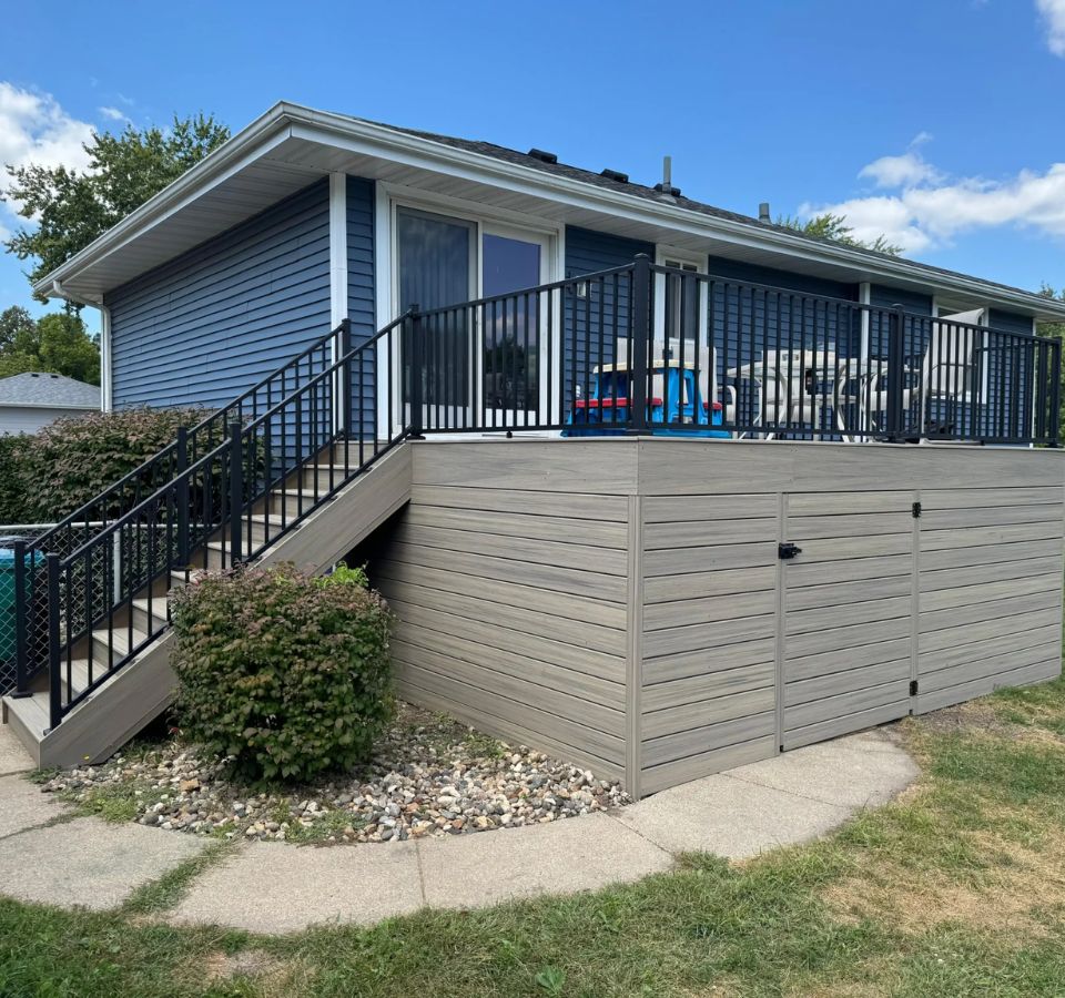 Modern deck design for Ames residential homes